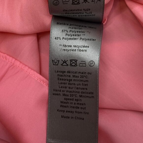 Zadig & Voltaire Women’s Tink Satin V-Neck Blouse Rubber Pink - Picture 4 of 12